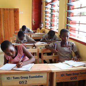 children in classroom