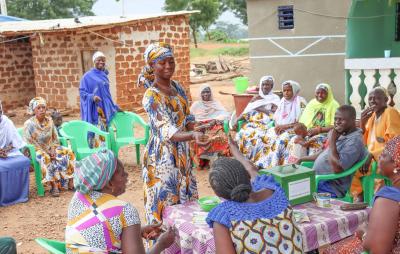 Image showing a group of gathered villagers